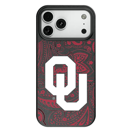 University of Oklahoma Sooners Paisley MagSafe Compatible Phone Case for Apple iPhone