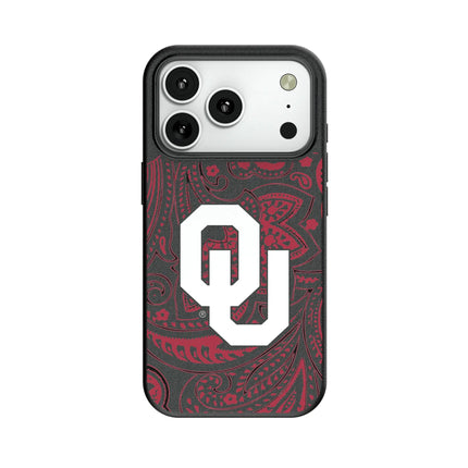 University of Oklahoma Sooners Paisley MagSafe Compatible Phone Case for Apple iPhone