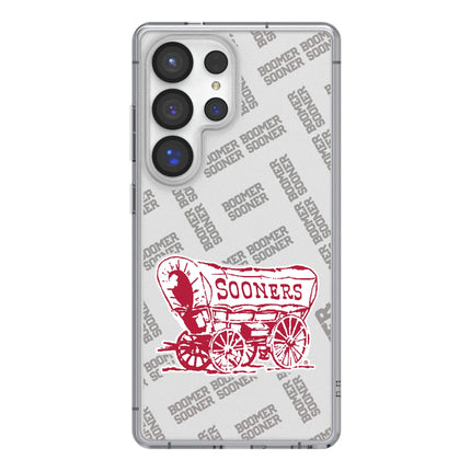 University of Oklahoma Sooners Quadtile Clear Phone Case for Samsung Galaxy