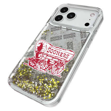 University of Oklahoma Sooners Quadtile Glitter Phone Case for Apple iPhone