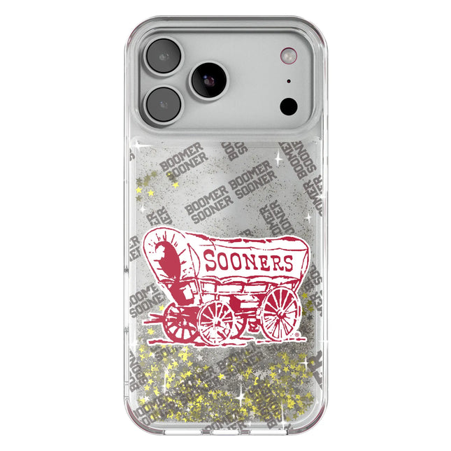 University of Oklahoma Sooners Quadtile Glitter Phone Case for Apple iPhone