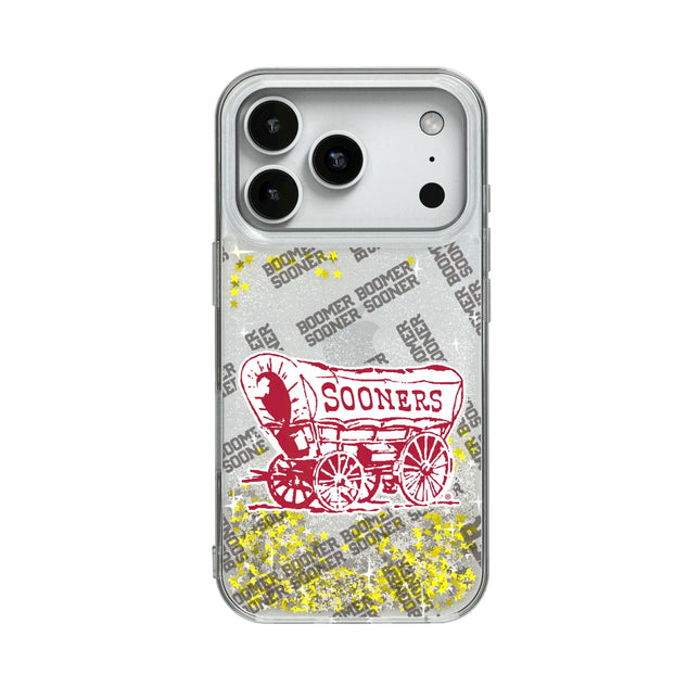 University of Oklahoma Sooners Quadtile Glitter Phone Case for Apple iPhone