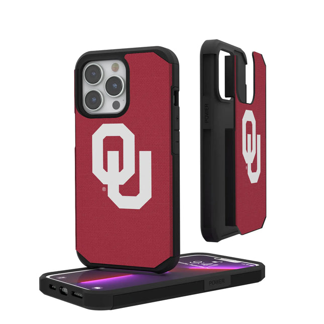 University of Oklahoma Sooners Solid Rugged Phone Case for Apple iPhone