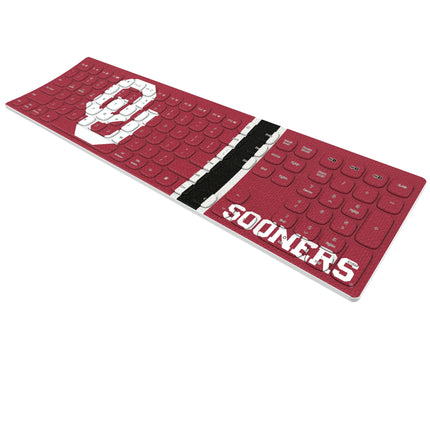 University of Oklahoma Sooners Stripe Curved Wireless Keyboard