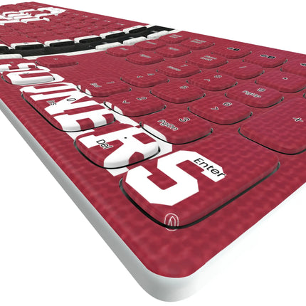 University of Oklahoma Sooners Stripe Curved Wireless Keyboard