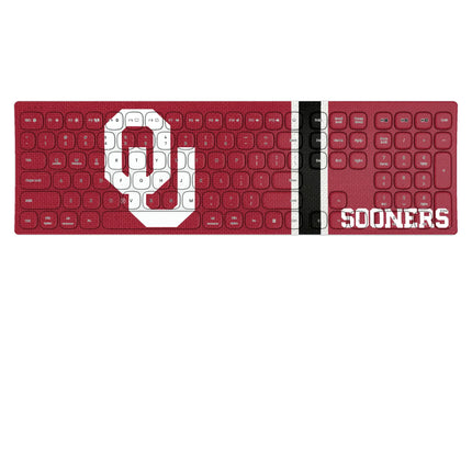University of Oklahoma Sooners Stripe Curved Wireless Keyboard
