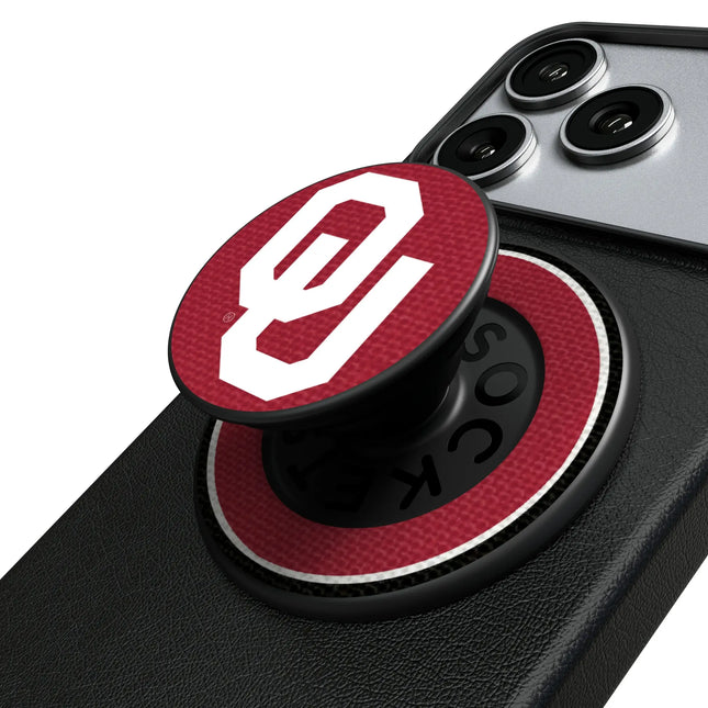 University of Oklahoma Sooners Stripe PopSockets Magnetic Phone Grip and Stand