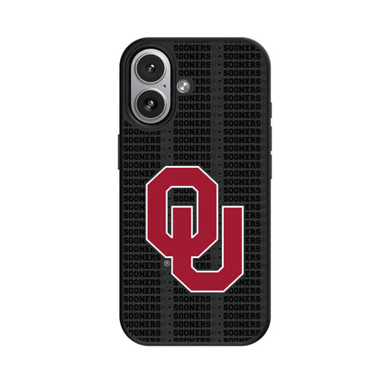 University of Oklahoma Sooners Text Backdrop MagSafe Compatible Phone Case for Apple iPhone