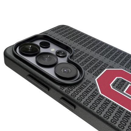 University of Oklahoma Sooners Text Backdrop MagSafe Compatible Phone Case for Samsung Galaxy
