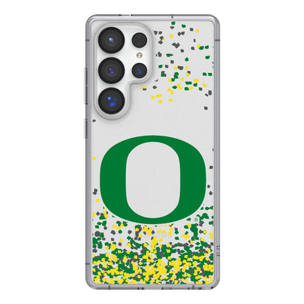 University of Oregon Ducks Confetti Clear Phone Case for Samsung Galaxy