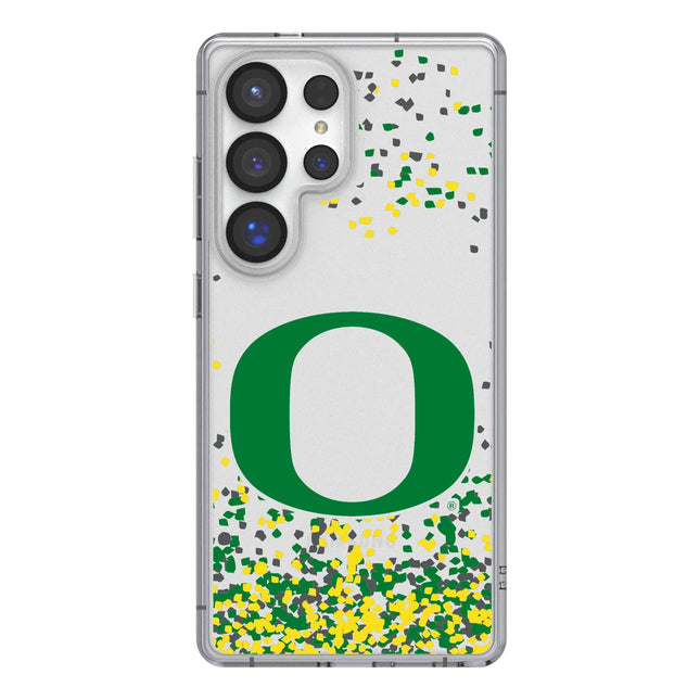 University of Oregon Ducks Confetti Clear Phone Case for Samsung Galaxy
