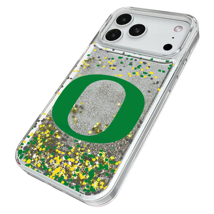 University of Oregon Ducks Confetti Glitter Phone Case for Apple iPhone