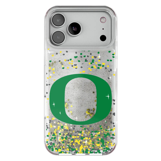 University of Oregon Ducks Confetti Glitter Phone Case for Apple iPhone