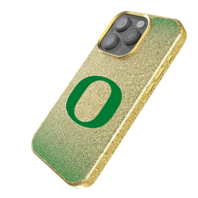 University of Oregon Ducks Linen Bling Phone Case for Apple iPhone