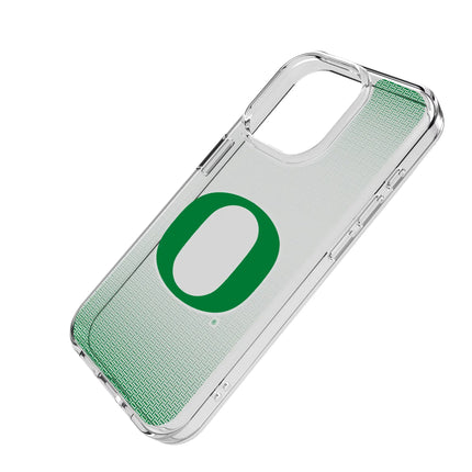 University of Oregon Ducks Linen Clear Phone Case for Apple iPhone
