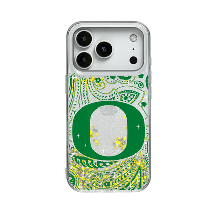 University of Oregon Ducks Paisley Glitter Phone Case for Apple iPhone