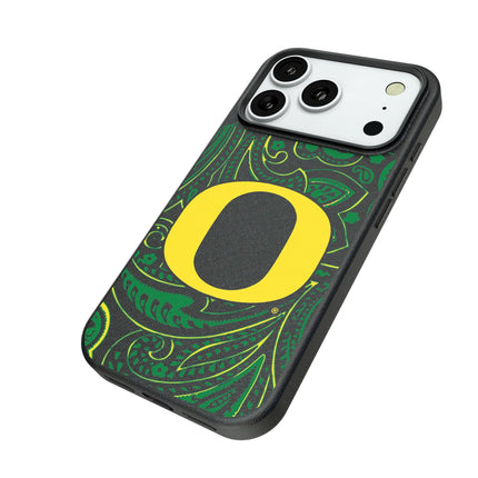 University of Oregon Ducks Paisley MagSafe Compatible Phone Case for Apple iPhone