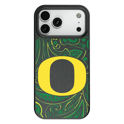 University of Oregon Ducks Paisley MagSafe Compatible Phone Case for Apple iPhone