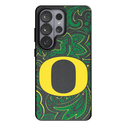University of Oregon Ducks Paisley MagSafe Compatible Phone Case for Samsung Galaxy