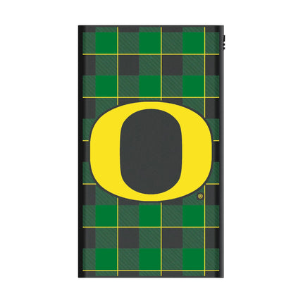 University of Oregon Ducks Plaid 5000mAh Flat Powerbank