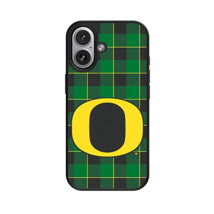 University of Oregon Ducks Plaid MagSafe Compatible Phone Case for Apple iPhone