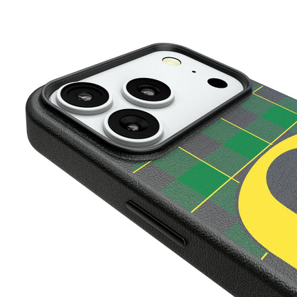 University of Oregon Ducks Plaid MagSafe Compatible Phone Case for Apple iPhone