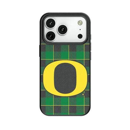 University of Oregon Ducks Plaid MagSafe Compatible Phone Case for Apple iPhone
