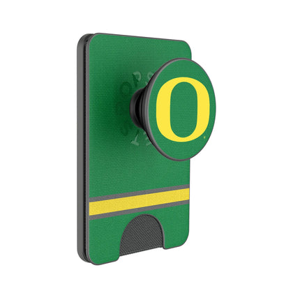 University of Oregon Ducks Stripe PopSockets MagSafe-Compatible PopWallet+