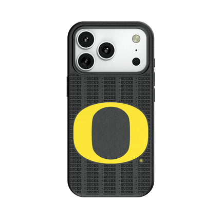 University of Oregon Ducks Text Backdrop MagSafe Compatible Phone Case for Apple iPhone