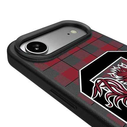 University of South Carolina Gamecocks Plaid MagSafe Compatible Phone Case for Apple iPhone