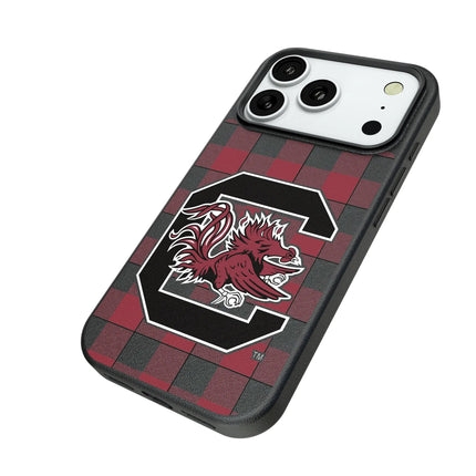 University of South Carolina Gamecocks Plaid MagSafe Compatible Phone Case for Apple iPhone