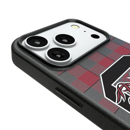 University of South Carolina Gamecocks Plaid MagSafe Compatible Phone Case for Apple iPhone