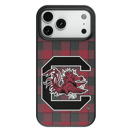 University of South Carolina Gamecocks Plaid MagSafe Compatible Phone Case for Apple iPhone