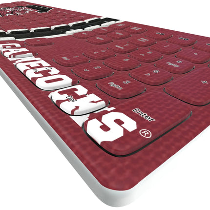 University of South Carolina Gamecocks Stripe Curved Wireless Keyboard