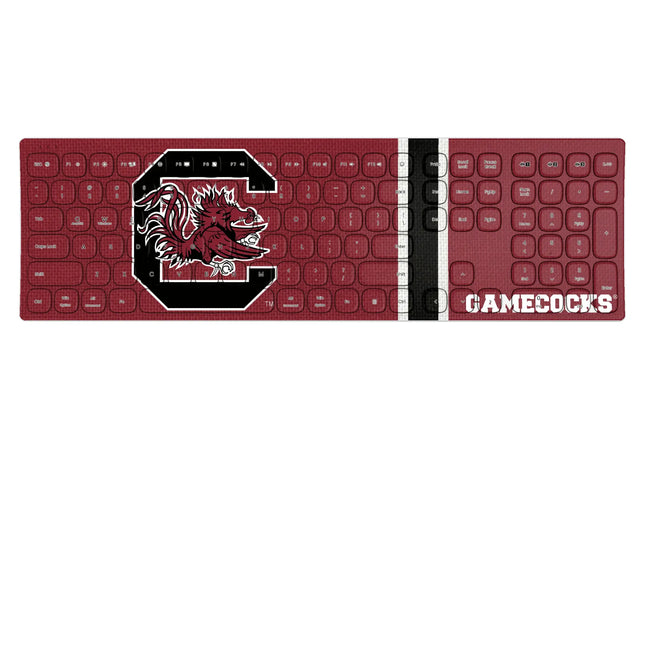 University of South Carolina Gamecocks Stripe Curved Wireless Keyboard