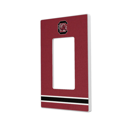 University of South Carolina Gamecocks Stripe Hidden-Screw Light Switch Plate