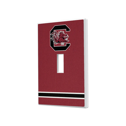 University of South Carolina Gamecocks Stripe Hidden-Screw Light Switch Plate
