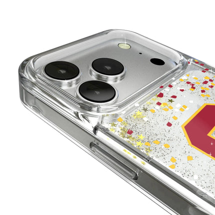 University of Southern California Trojans Confetti Glitter Phone Case for Apple iPhone