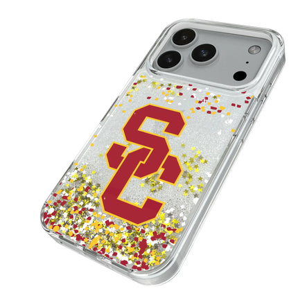 University of Southern California Trojans Confetti Glitter Phone Case for Apple iPhone