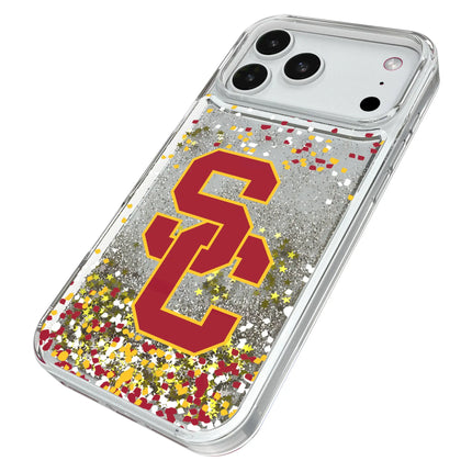 University of Southern California Trojans Confetti Glitter Phone Case for Apple iPhone