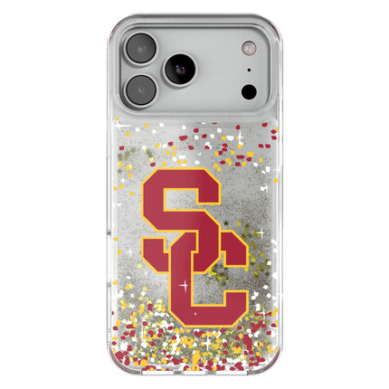 University of Southern California Trojans Confetti Glitter Phone Case for Apple iPhone