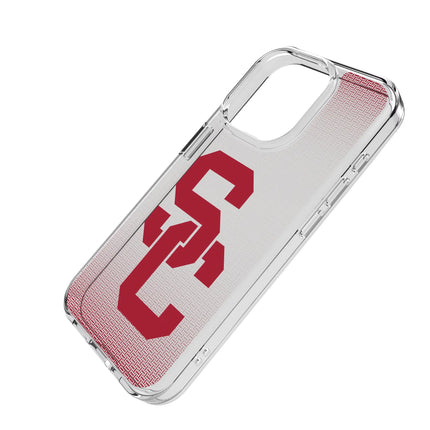 University of Southern California Trojans Linen Clear Phone Case for Apple iPhone