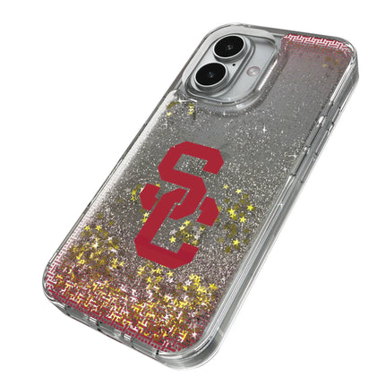 University of Southern California Trojans Linen Glitter Phone Case for Apple iPhone