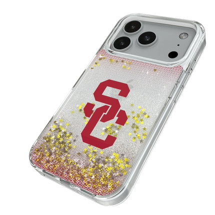 University of Southern California Trojans Linen Glitter Phone Case for Apple iPhone