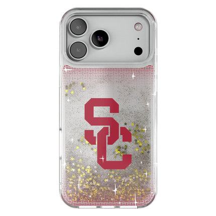 University of Southern California Trojans Linen Glitter Phone Case for Apple iPhone