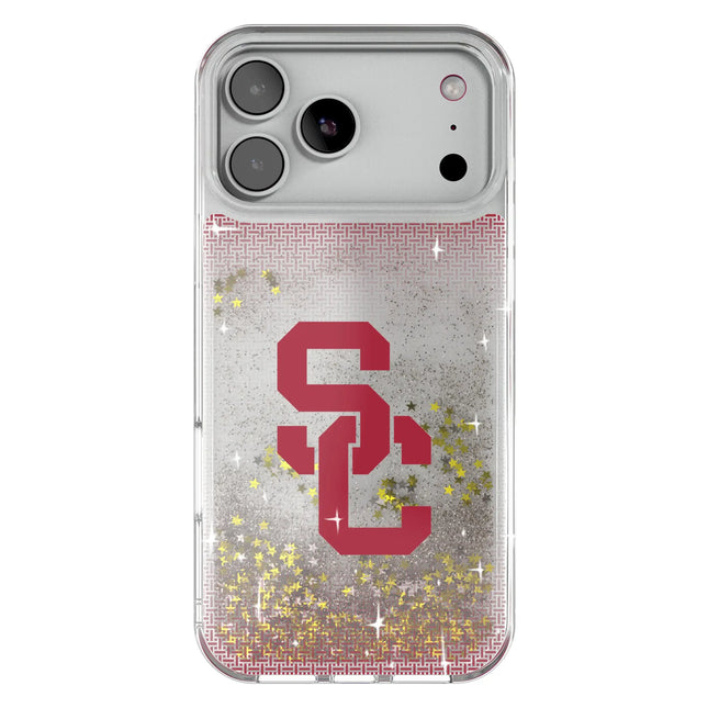 University of Southern California Trojans Linen Glitter Phone Case for Apple iPhone