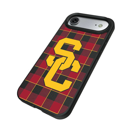 University of Southern California Trojans Plaid MagSafe Compatible Phone Case for Apple iPhone