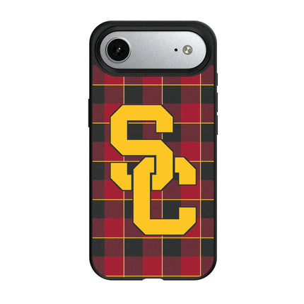University of Southern California Trojans Plaid MagSafe Compatible Phone Case for Apple iPhone