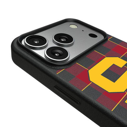 University of Southern California Trojans Plaid MagSafe Compatible Phone Case for Apple iPhone