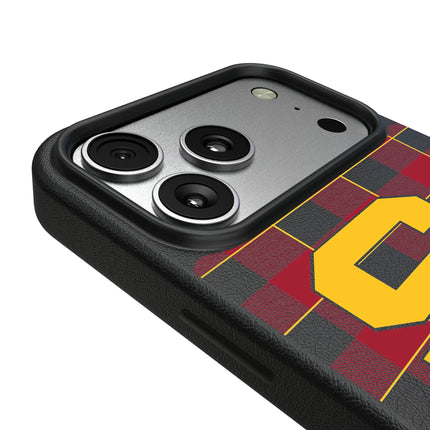 University of Southern California Trojans Plaid MagSafe Compatible Phone Case for Apple iPhone